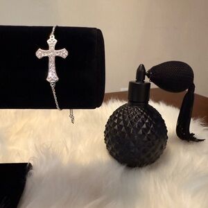 G6 Silver Cross Adjustable Slide Bracelet